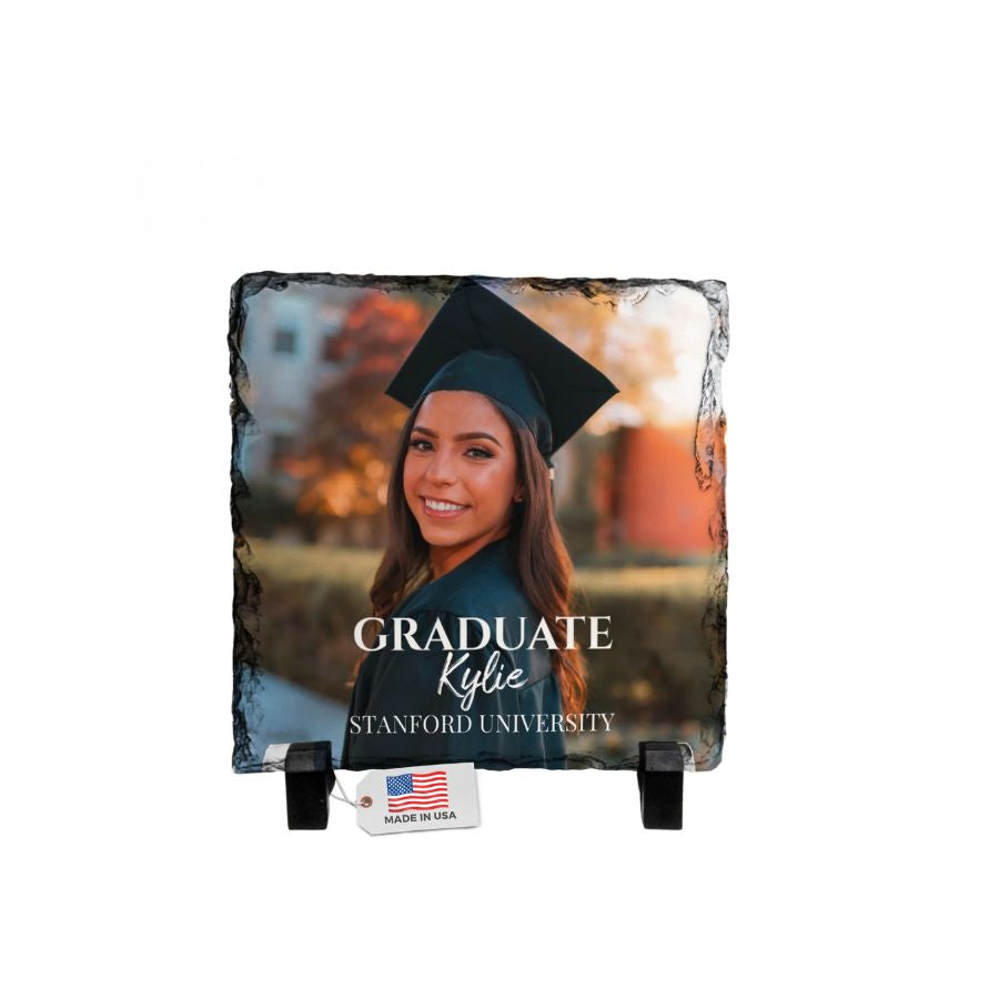 Custom Photo Slate Plaque | Personalized Picture Frame Gift | Memorial Keepsake | Wedding Anniversary Photo Slate | Graduation Gift