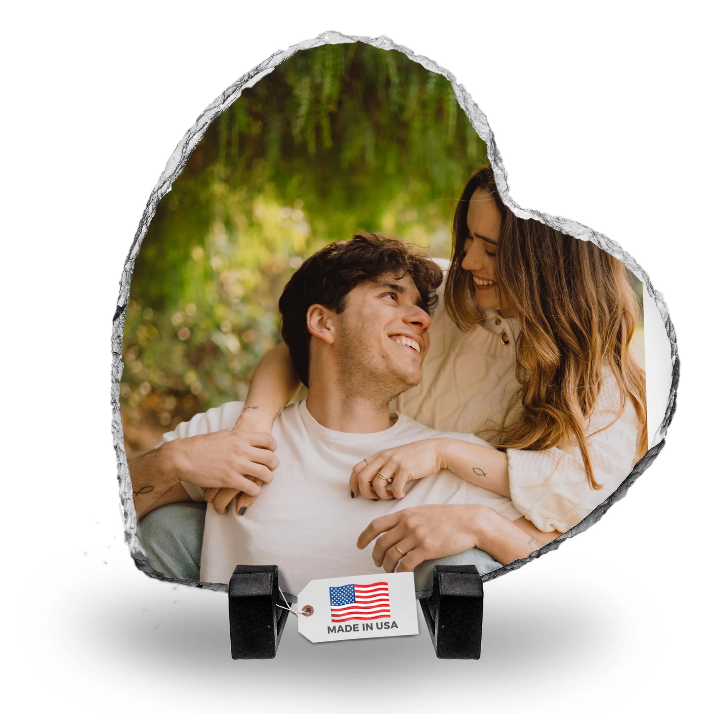 Custom Photo Slate Plaque | Personalized Picture Frame Gift | Memorial Keepsake | Wedding Anniversary Photo Slate | Graduation Gift